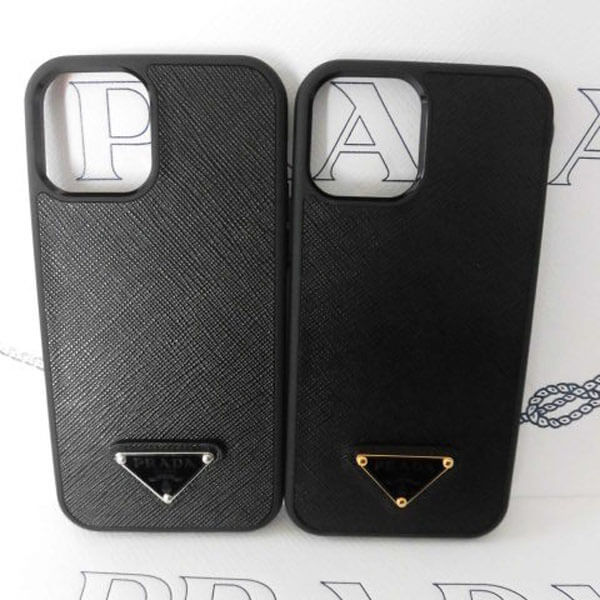 すぐ届く☆Prada (プラダ） サフィアーノレザー iPhone12 ケース