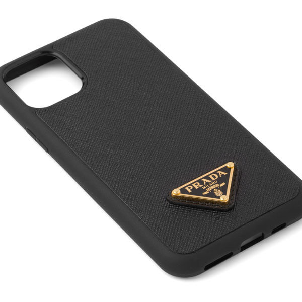 トライアングルロ レザーiPhoneケース【PRADA】