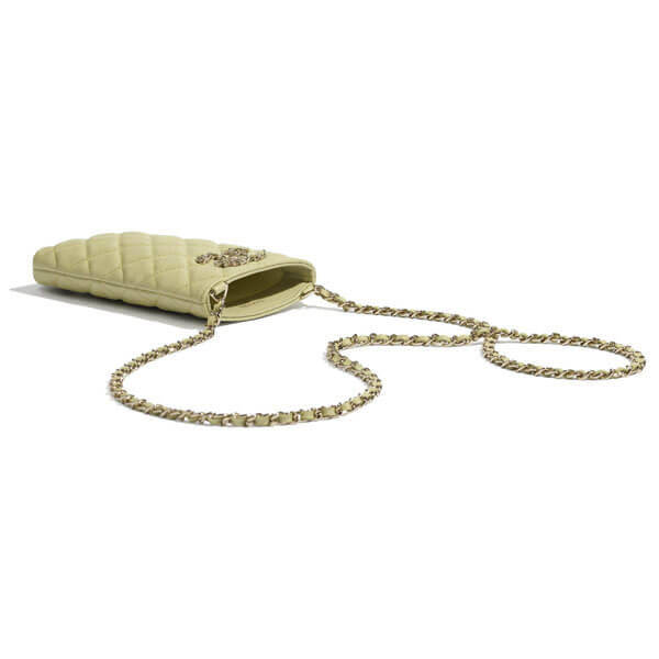 大容量★2020 F/W シャネル★W-chain CC phone holder with chain