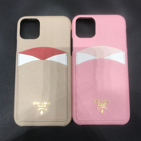 送料込【PRADA】NEW♪カード収納付き♪iPhone11 Pro MAXケース 1ZH125