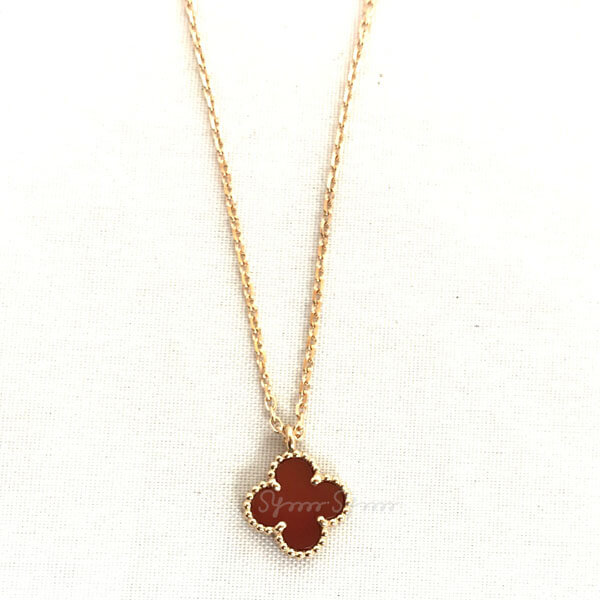 ヴァンクリーフ＆アーペル ◇ Sweet Alhambra carnelian ペンダント