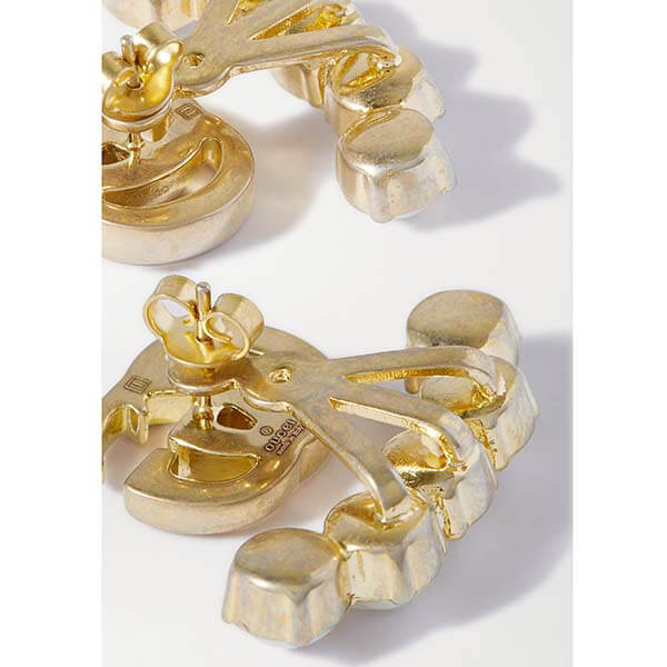 グッチ Double G faux pearl ピアス コピー