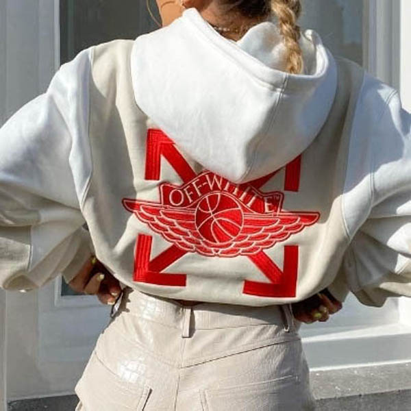♦限定コラボ激レア!"OFF-WHITE×ナイキ 偽物 パーカー JORDAN Hoodie"