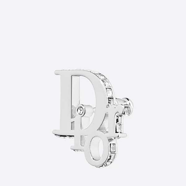 【ディオール】大人気◆ シルバー 真鍮 メンズ ピアス E1397HOMMT_D000