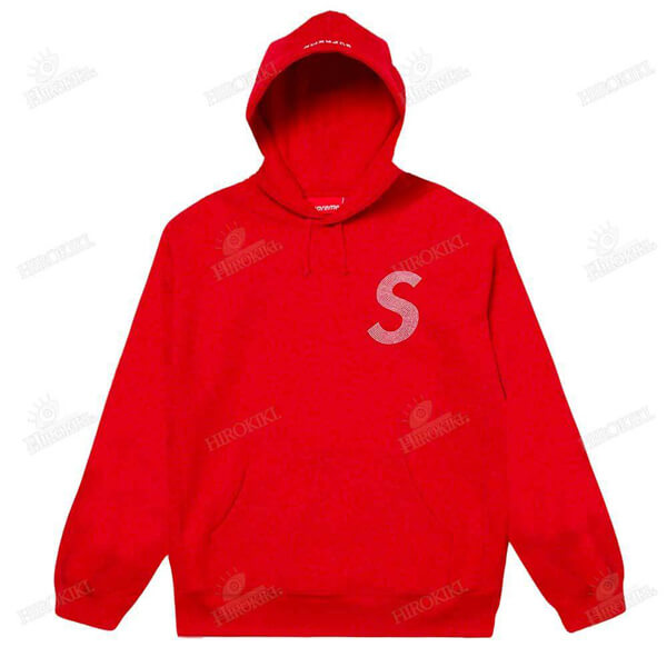 21SS シュプリーム パーカー コピーSwarovski S Logo Hooded Sweatshirt Sロゴ