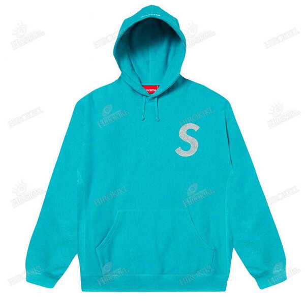 21SS シュプリーム パーカー コピーSwarovski S Logo Hooded Sweatshirt Sロゴ
