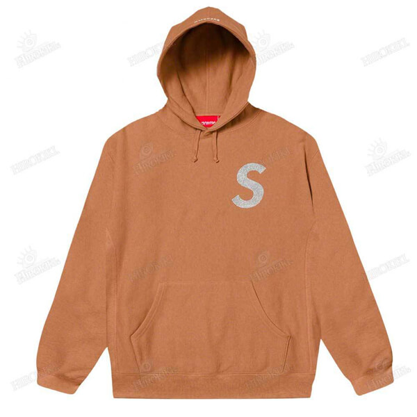 21SS シュプリーム パーカー コピーSwarovski S Logo Hooded Sweatshirt Sロゴ