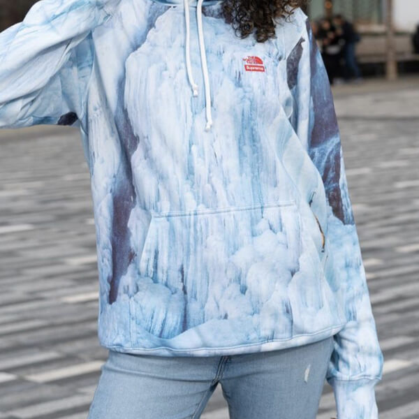 ★21SS★シュプリーム ノースフェイス 偽物 パーカー Ice Climb Hooded Sweatshirt