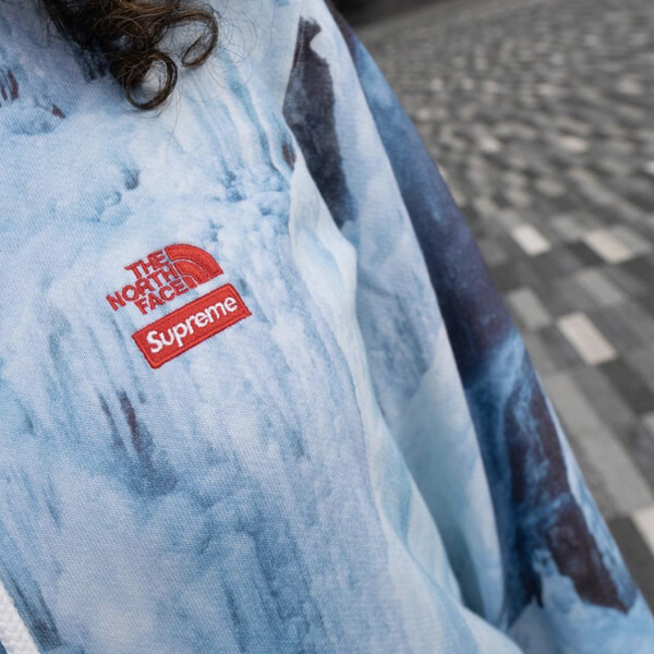 ★21SS★シュプリーム ノースフェイス 偽物 パーカー Ice Climb Hooded Sweatshirt