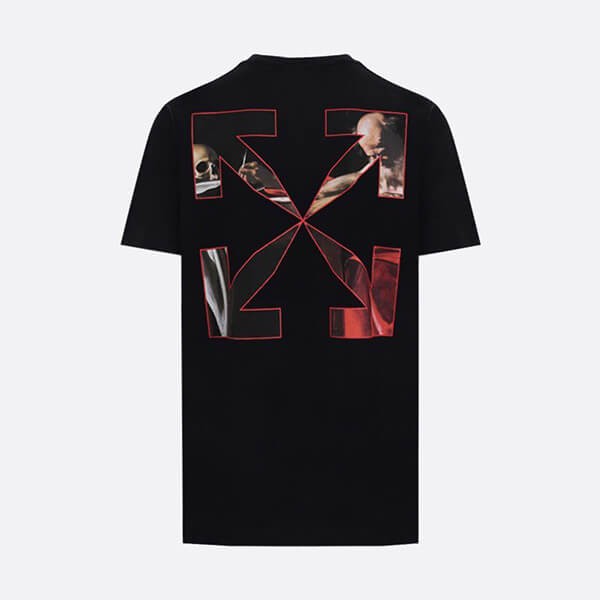 21SS OFF WHITE カラバッジョ アロー スリムタイプ Tシャツ