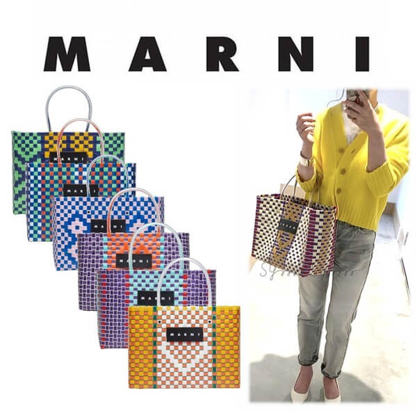 【大人気】完売必至!!★MARNI MARKET★ピクニックバッグ♪♪
