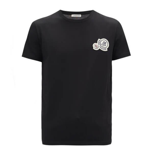 モンクレール スーパーコピー★2022SS新作★胸ワッペン★襟元リブ編みTシャツ 3色111301A34