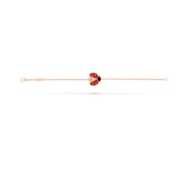 ヴァンクリーフ ラッキースプ てんとう虫 ブレスレット 偽物VCARP7R100