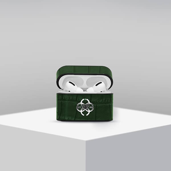 ゴールデンコンセプト AirPods Pro ケース偽物 - Croco Embossed Leather