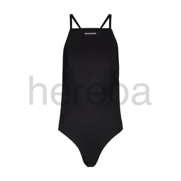 バレンシアガ ◆ Logo swimsuit ロゴ入り 水着 BLACK