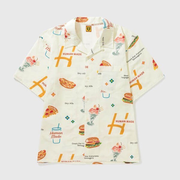残少! ヒューマンメイド JUNK FOOD ALOHA SHIRT アロハシャツ