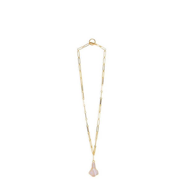 【ロエベ】カラ ネックレス偽物 セミ プレシャス ストーン 111.10.426