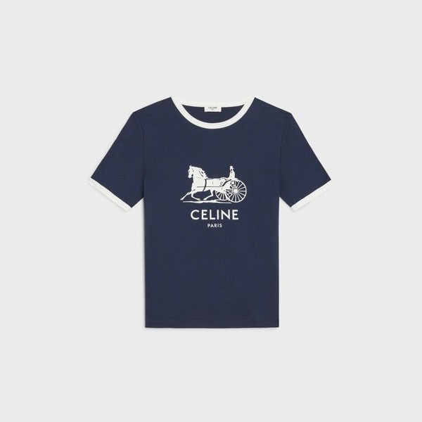 セリーヌ サルキープリント Tシャツ 偽物 コットンジャージー2X575501F07OW
