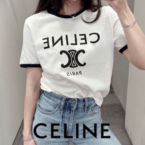 セリーヌ サルキープリント Tシャツ 偽物 コットンジャージー2X575501F07OW