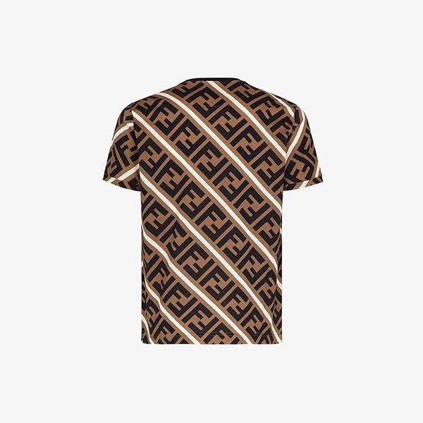 フェンディ FFモチーフ コットンジャージTシャツ パロディFY0894A7A8F13J8