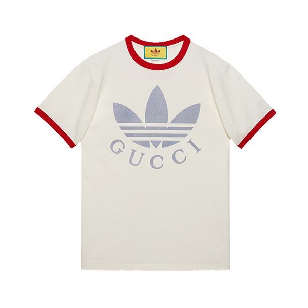 【コラボ★】アディダス×グッチ スーパーコピー コットン ジャージ Tシャツ 702612XJEB15939