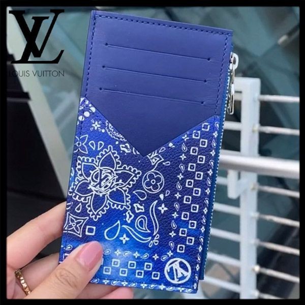 国内22FW ​ルイヴィトン コインカード・ホルダー 偽物★モノグラムバンダナ M81432