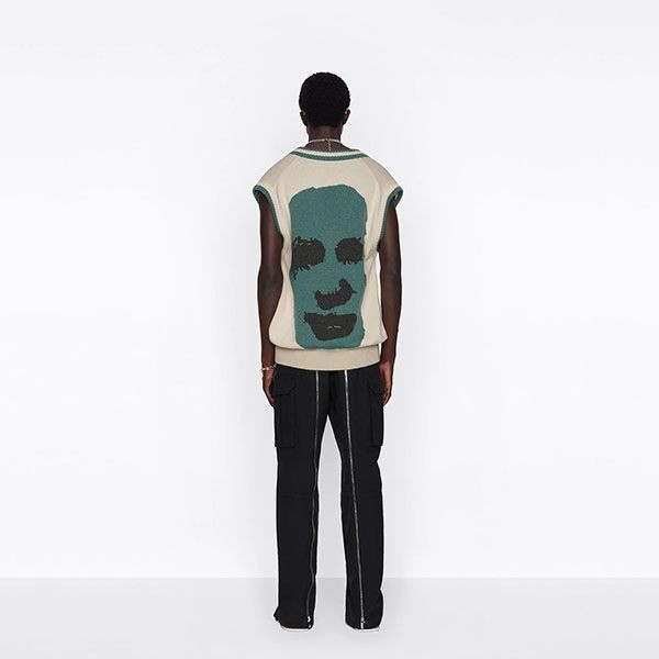 新作で超限定ディオール×Travis Scott★CACTUS JACK ニットベスト283M646AT121_C086
