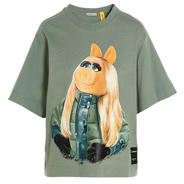 人気急上昇モンクレール 1952 ミスピギー コットンTシャツ クルーネック