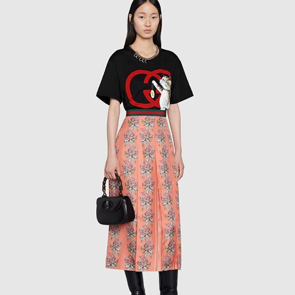日本限定！グッチ×ヒグチユウコ 偽物コラボ★コットン Tシャツ★即納