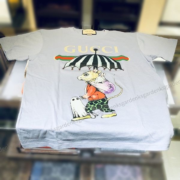 日本限定！グッチ×ヒグチユウコ 偽物コラボ★コットン Tシャツ★即納