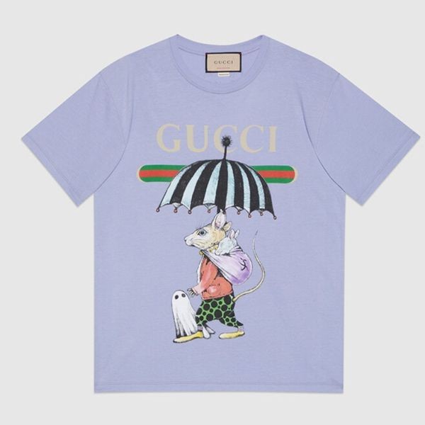 日本限定！グッチ×ヒグチユウコ 偽物コラボ★コットン Tシャツ★即納