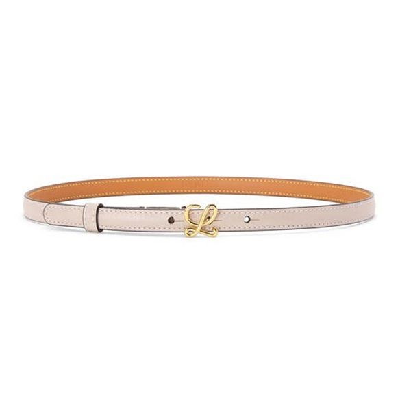 ロエベ◆L バックル レザー ベルト 1.5CM 偽物 3色 E821238X01