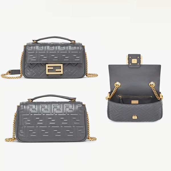 フェンディ レディース バゲット バッグ 偽物 ミディアム ロゴ 10色 8BR793AH9CF1F2H