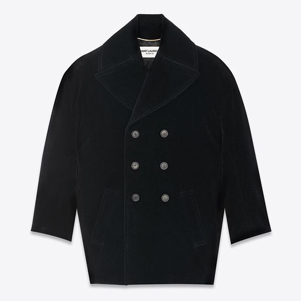 サンローラン YSL オーバーサイズ ピーコート 偽物 737220Y615W1000