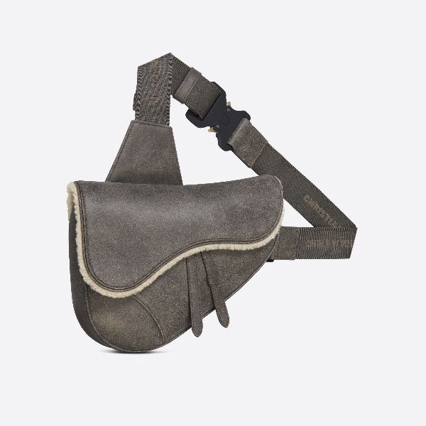ディオール SADDLE ショルダーバッグ 偽物 シアリング グレー 1ADPO093MAX_H890