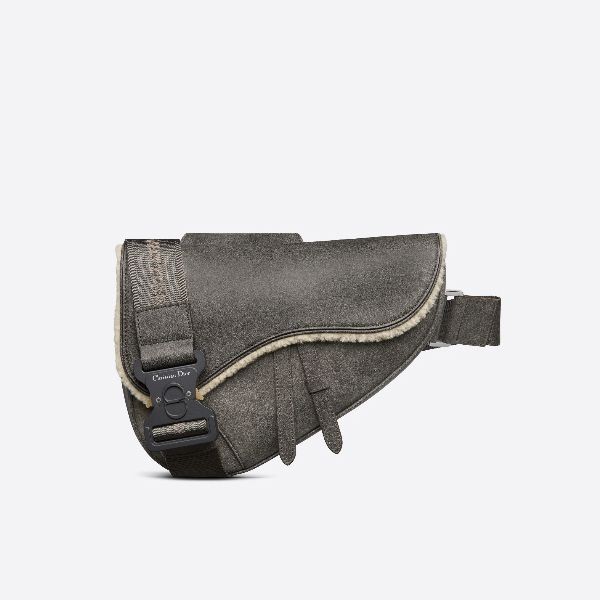 ディオール SADDLE ショルダーバッグ 偽物 シアリング グレー 1ADPO093MAX_H890