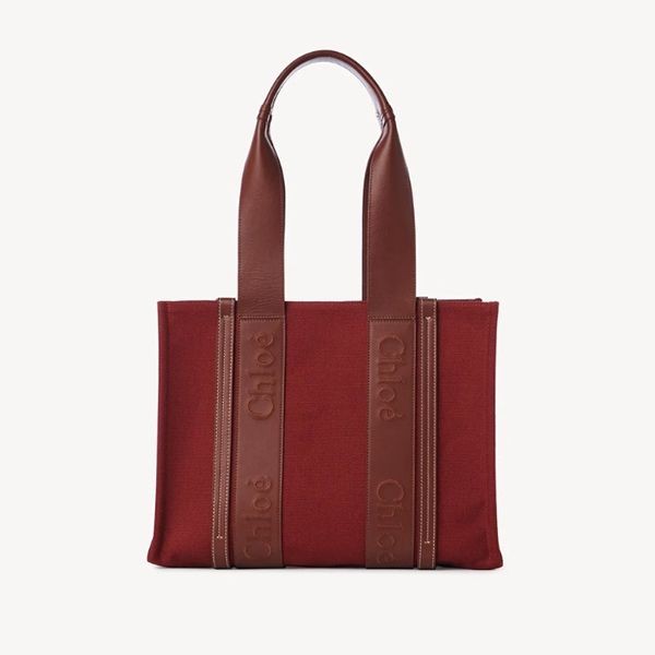 クロエ ウッディ 偽物 ミディアム キャンバストートバッグ 4色 CHC22WS383J27614