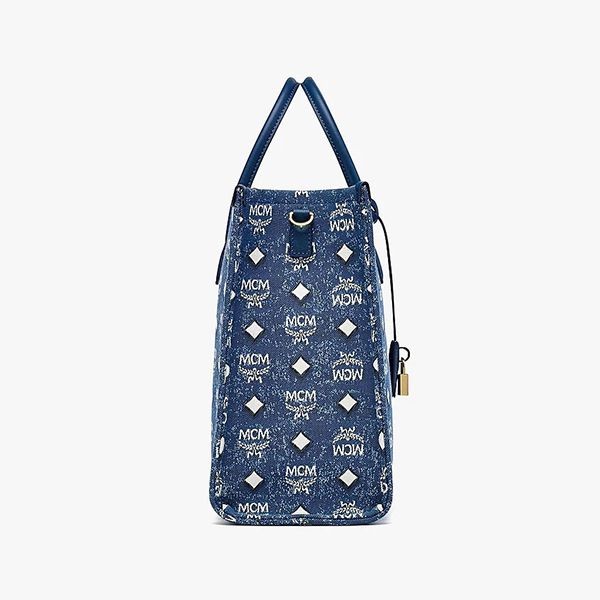 大人気★即完売必至★MCM★ヴィンテージデニムジャカードトートバッグ 偽物 MWTDSBO02LE001