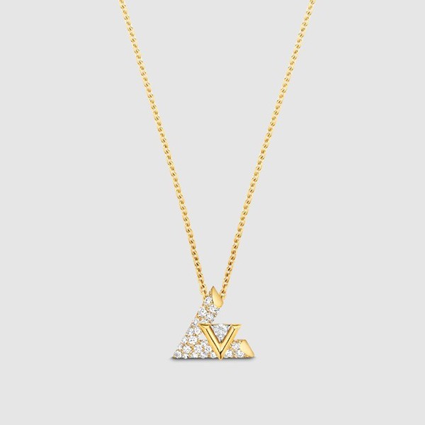 追跡付ルイヴィトン ネックレス ダイヤモンド ゴールド 偽物 Q93923