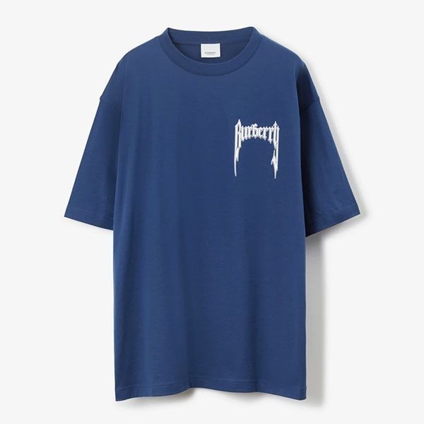 バーバリー ロゴプリントコットンTシャツ パロディ 80701321