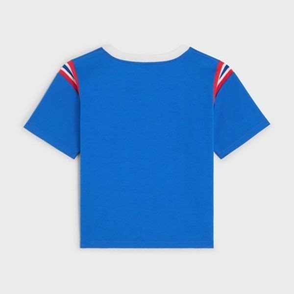 セリーヌ PARIS コットン ジャージー Tシャツ 偽物 ロゴ トリオンフ 2X99C671Q.38WL