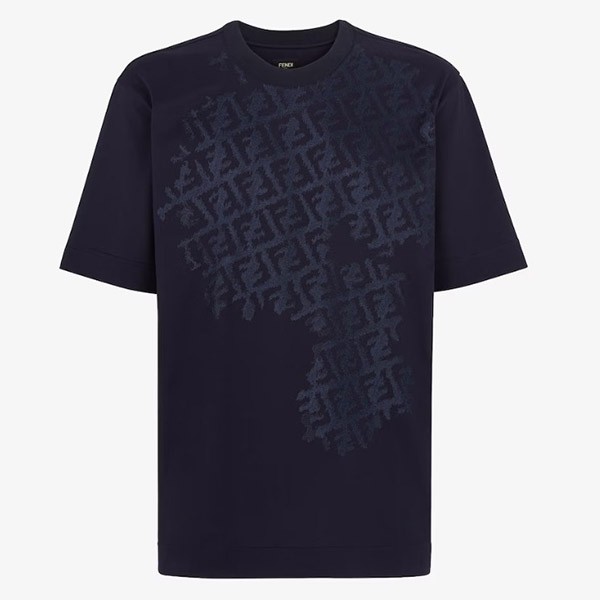 フェンディ Tシャツ 偽物 FFバックル 半袖 クルーネック FY0936AN25F1K0X