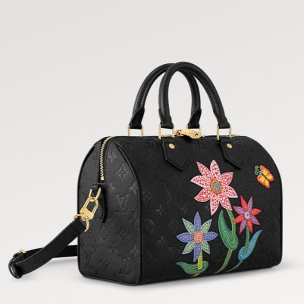 草間彌生 ルイヴィトン LV × YK スピーディ バンドリエール 25 偽物 M46415