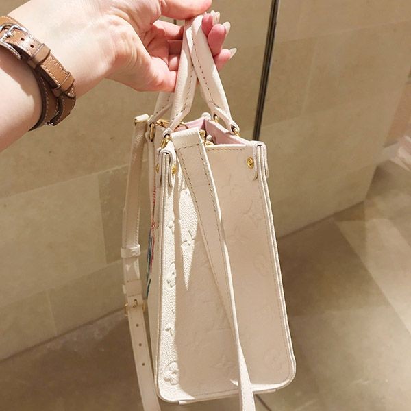 人気急上昇◆草間彌生ルイヴィトン LV × YK オンザゴー PM 偽物 トートバッグ M21732