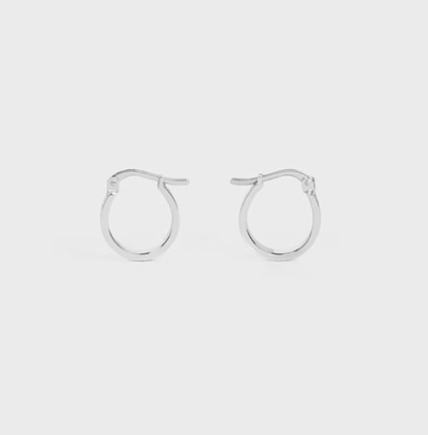 完売前に新作を先取り【セリーヌ】PARIS フープ ロゴ ピアス 偽物460FJ6BRA.35OR