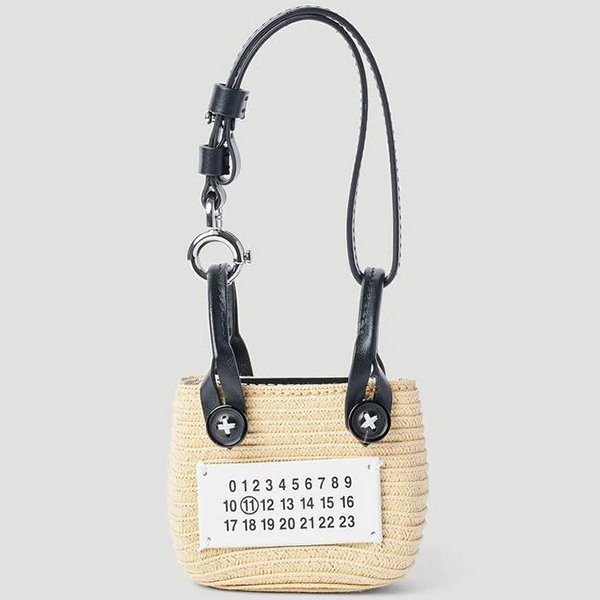 ギフトに最適☆メゾン マルジェラ 偽物☆Raffia ラフィア Micro ハンドバッグ
