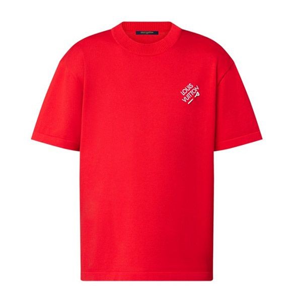 ルイヴィトン エンブロイダードシグネチャークルーネック Tシャツ 偽物 5色 1AA72O