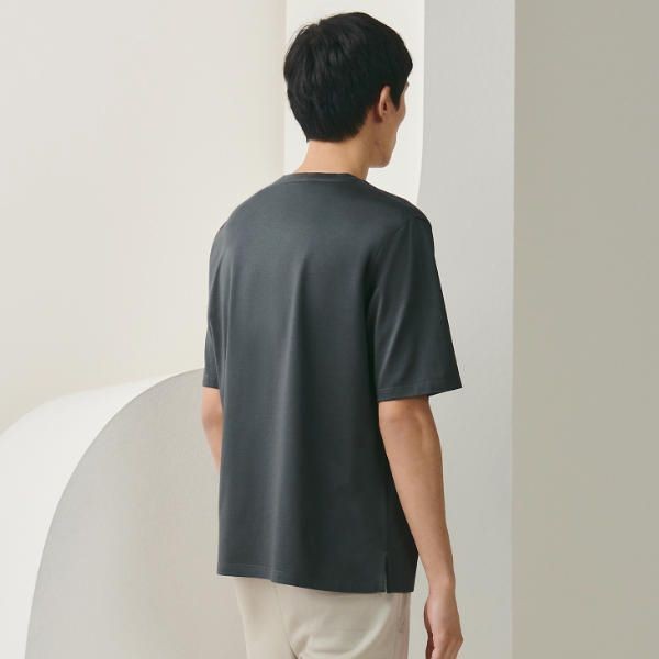 エルメス スーパーコピー カットソー ミニレザーパッチ Tシャツ 5色 H357925HA90LA