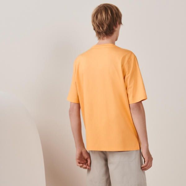 エルメス スーパーコピー カットソー ミニレザーパッチ Tシャツ 5色 H357925HA90LA