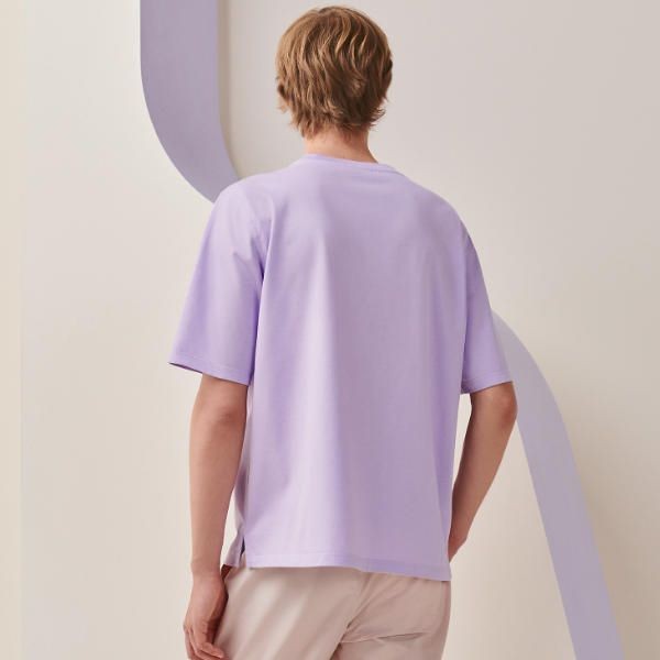 エルメス スーパーコピー カットソー ミニレザーパッチ Tシャツ 5色 H357925HA90LA